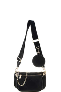 BLACK CROSSBODY SET