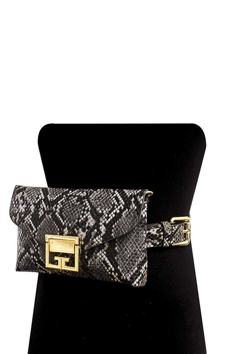 MINI SNAKE SKIN BAG